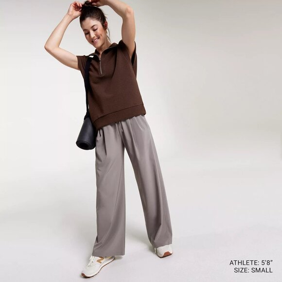 CALIA Women's Ottoman Sleeveless 1/4 Zip Shirt - Picture 4 of 12